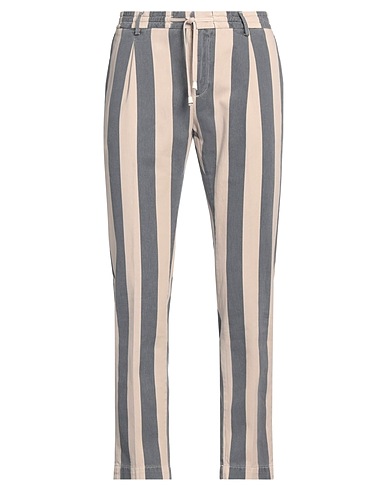YAN SIMMON Casual pants Slate blue 100% Cotton