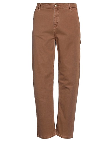 CARHARTT Casual trouser Brown 96% Cotton, 4% Elastane