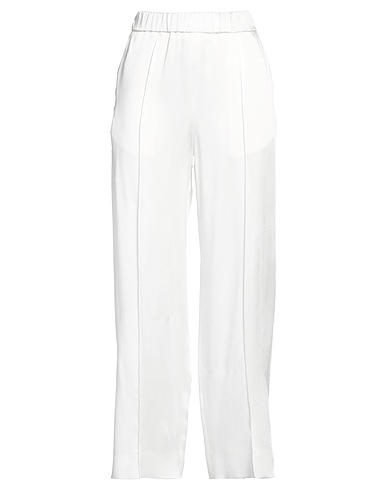 JIL SANDER Casual trouser White 74% Acetate, 26% Viscose