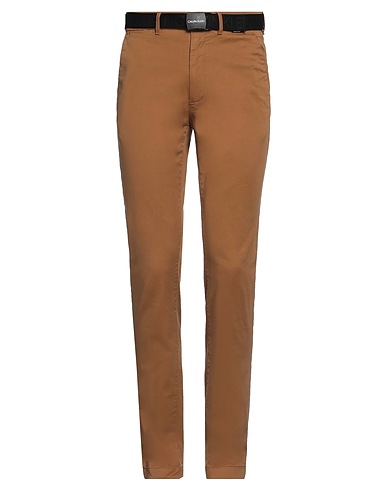 CALVIN KLEIN Pantalone Cammello 96% Cotone, 4% Elastan
