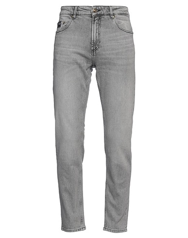 VERSACE JEANS COUTURE Denim pants Grey 99% Cotton, 1% Elastane