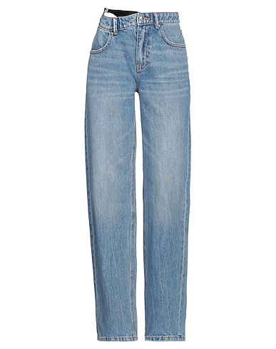 ALEXANDER WANG Denim trousers Blue 100% Cotton, Polyamide, Elastane