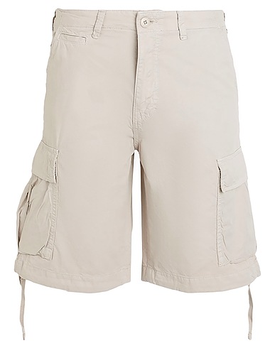 JACK & JONES Shorts & Bermuda Light grey 100% Cotton