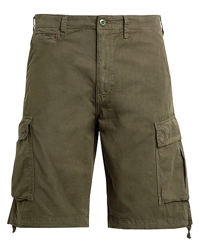 JACK & JONES Shorts & Bermudas Militärgrün 100% Baumwolle