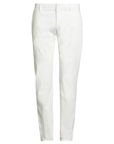 DONDUP Casual trouser Ivory 98% Cotton, 2% Elastane