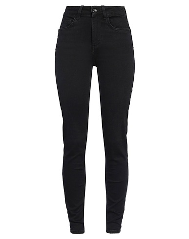 LIU •JO Denim trousers Black 92% Cotton, 6% Elastomultiester, 2% Elastane