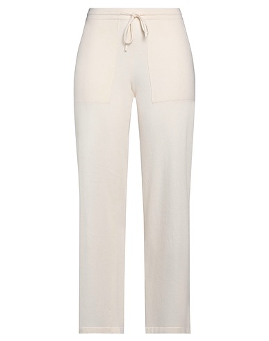 ROBERTO COLLINA Casual trouser Off white 100% Merino Wool