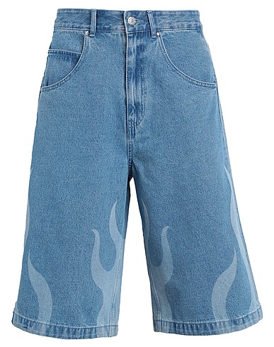 ADIDAS ORIGINALS Denim shorts FLAMES DNM SH
 Blue 100% Cotton
