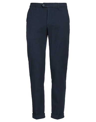 0/ZERO CONSTRUCTION Casual trouser Midnight blue 80% Cotton, 18% Polyester, 2% Elastane