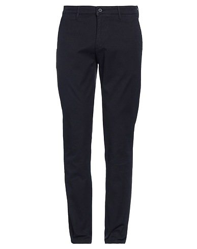 0/ZERO CONSTRUCTION Casual pants Midnight blue 97% Cotton, 3% Elastane