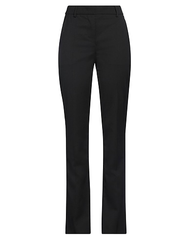 MOSCHINO JEANS パンツ ブラック ポリエステル 54% / ウール 44% / ポリウレタン 2%