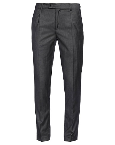 GREY DANIELE ALESSANDRINI Casual trouser Lead 75% Polyester, 25% Viscose