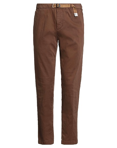 WHITE SAND Casual pants Brown 97% Cotton, 3% Elastane