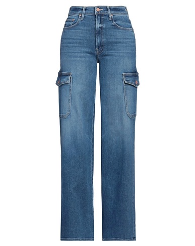 MOTHER Denim trousers Blue 78% Cotton, 16% Modal, 4% Polyester, 2% Elastane