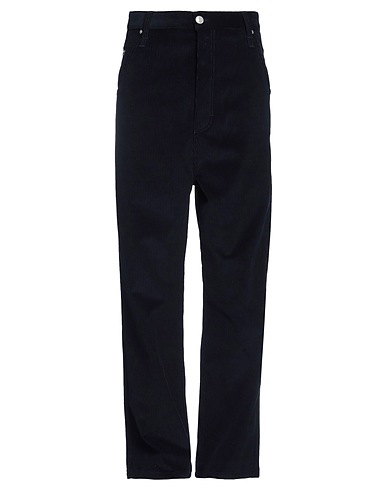 AMI ALEXANDRE MATTIUSSI Casual trouser Midnight blue 100% Cotton
