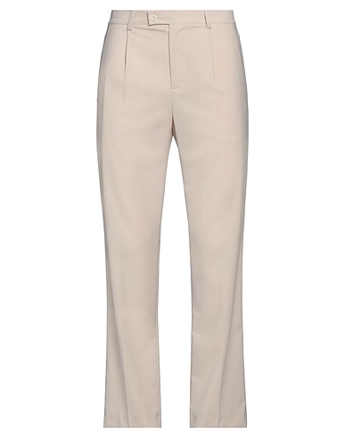 DANIELE ALESSANDRINI HOMME Casual pants Beige 69% Polyester, 29% Viscose, 2% Elastane