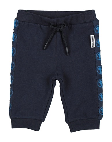BIKKEMBERGS Casual trouser Navy blue 95% Cotton, 5% Elastane