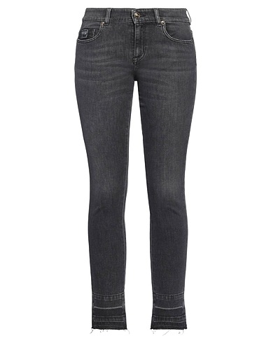 VERSACE JEANS COUTURE Denim trousers Black 98% Cotton, 2% Elastane