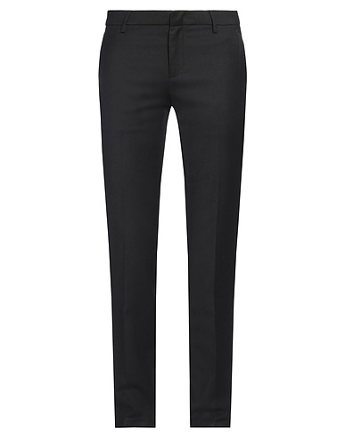 DONDUP Casual trouser Black 99% Virgin Wool, 1% Elastane