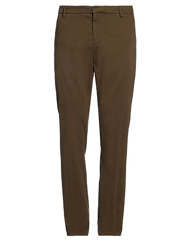 DONDUP Casual trouser Khaki 69% Modal, 28% Cotton, 3% Elastane