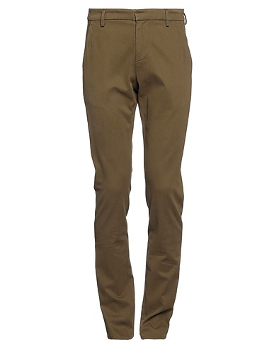 DONDUP Casual trouser Military green 69% Modal, 28% Cotton, 3% Elastane