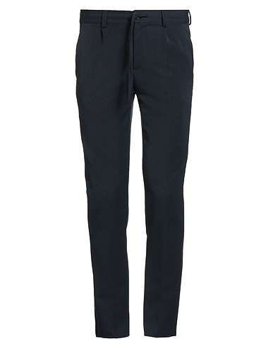 DANIELE ALESSANDRINI HOMME Casual pants Midnight blue 78% Polyester, 17% Viscose, 5% Elastane