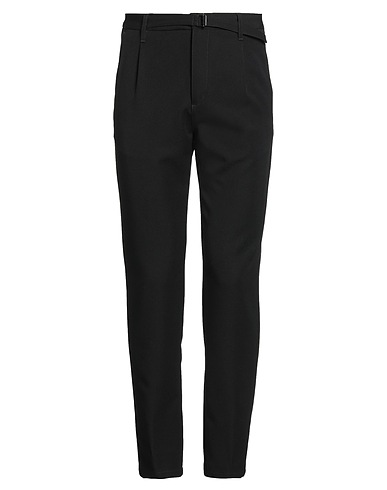 DANIELE ALESSANDRINI Casual trouser Black 78% Polyester, 18% Viscose, 4% Elastane