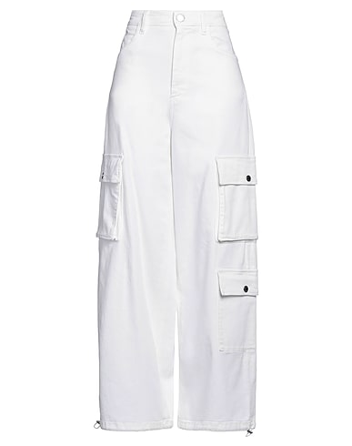 PINKO Denim pants BIANCO 97% Cotton, 3% Elastane