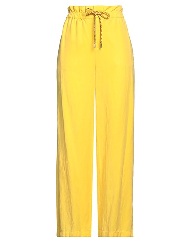 ALICE + OLIVIA Casual trouser Yellow 65% Lyocell, 21% Linen, 14% Cotton