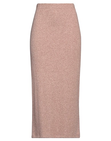 WEILI ZHENG Midi skirt Camel 80% Viscose, 16% Polyester, 4% Elastane