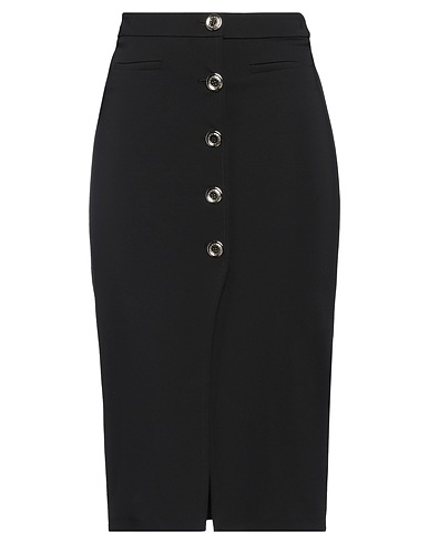 PINKO Midi skirt Black 65% Viscose, 30% Polyamide, 5% Elastane