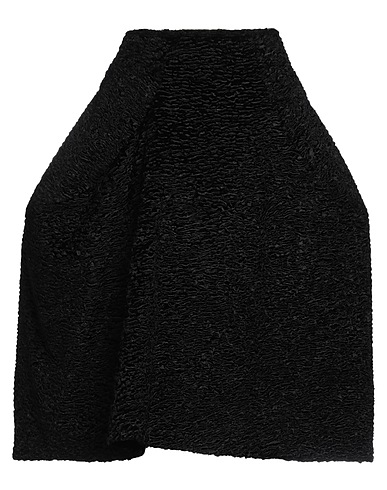 COMME des GARÇONS Midi skirt Black 72% Acetate, 14% Polyester, 7% Cotton, 7% Nylon