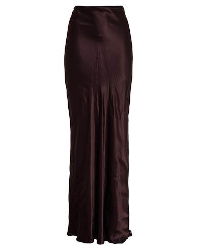 ANN DEMEULEMEESTER Maxi Skirts Dark brown 100% Viscose