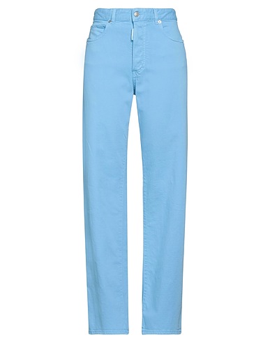 DSQUARED2 Jambe droite Bleu clair 98% Coton, 2% Élasthanne
