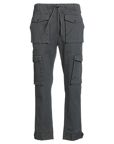 GREY DANIELE ALESSANDRINI Casual trouser 98% Cotton, 2% Elastane