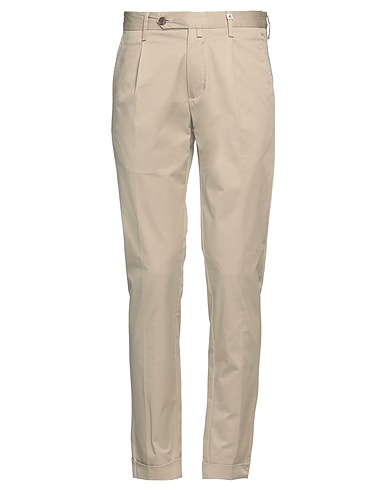 MYTHS Casual trouser Beige 97% Cotton, 3% Elastane