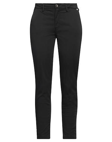 LIU •JO Casual trouser Black 97% Cotton, 3% Elastane