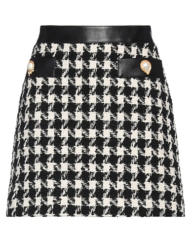 MOSCHINO Mini skirt Black 74% Virgin Wool, 20% Cotton, 6% Polyamide, Polyester, Polyurethane resin