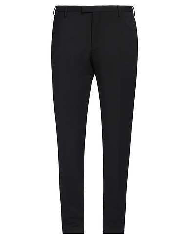 PT Torino Casual trouser Black 95% Virgin Wool, 5% Elastane
