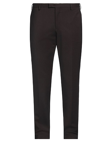 PT Torino Casual pants Dark brown 95% Virgin Wool, 5% Elastane