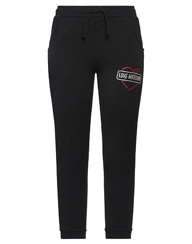 LOVE MOSCHINO Casual trouser Black 95% Cotton, 5% Elastane