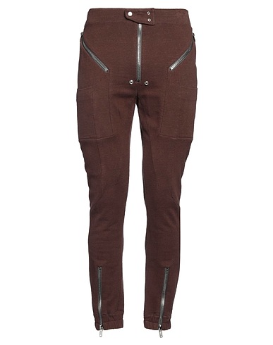RICK OWENS Casual trouser Chocolate brown 100% Cotton