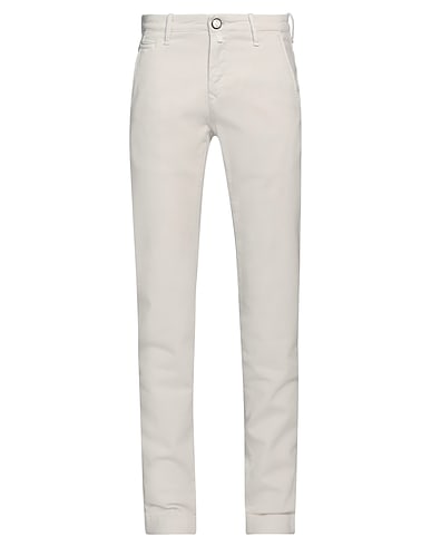 JACOB COHЁN Casual trouser Off white 98% Cotton, 2% Elastane, Polyester