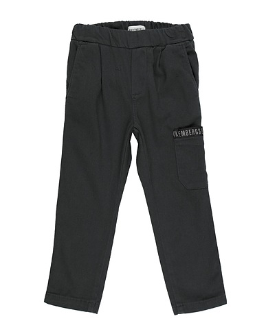 BIKKEMBERGS Casual trouser Charcoal 97% Cotton, 3% Elastane