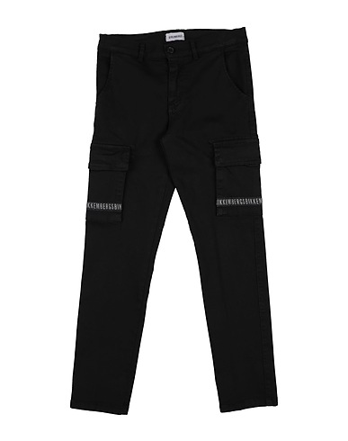 BIKKEMBERGS Casual trouser Black 97% Cotton, 3% Elastane