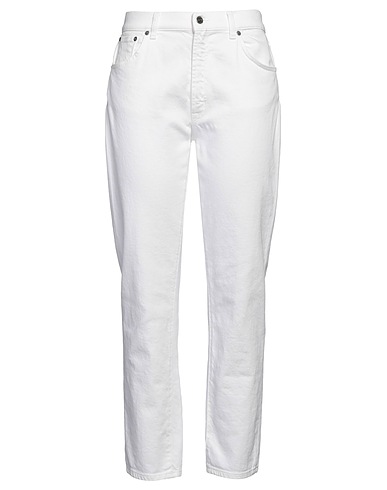 DONDUP Denim trousers White 98% Cotton, 2% Elastane