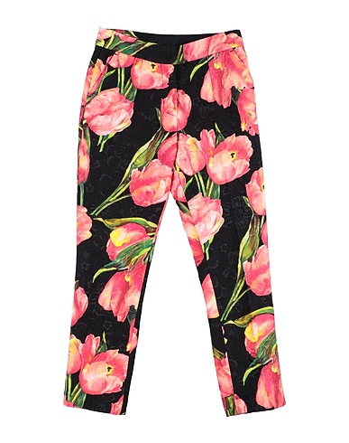 DOLCE&GABBANA Casual trouser Black 54% Cotton, 34% Viscose, 12% Silk