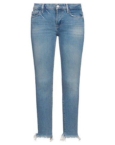 FRAME Denim trousers Blue 41% Lyocell, 40% Recycled cotton, 18% Cotton, 1% Elastane