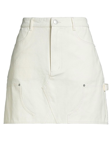 OBEY Mini skirt Ivory 100% Cotton