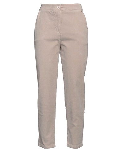 SOUVENIR Casual trouser Beige 97% Cotton, 3% Elastane